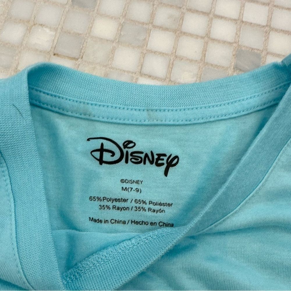 Disney Ohana Blue Girls Tshirt - Picture 7 of 8